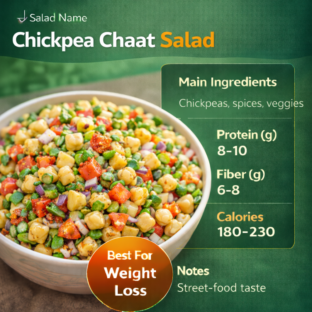 Chickpea Chaat Salad