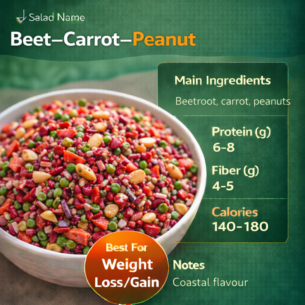 Beet–Carrot–Peanut Salad