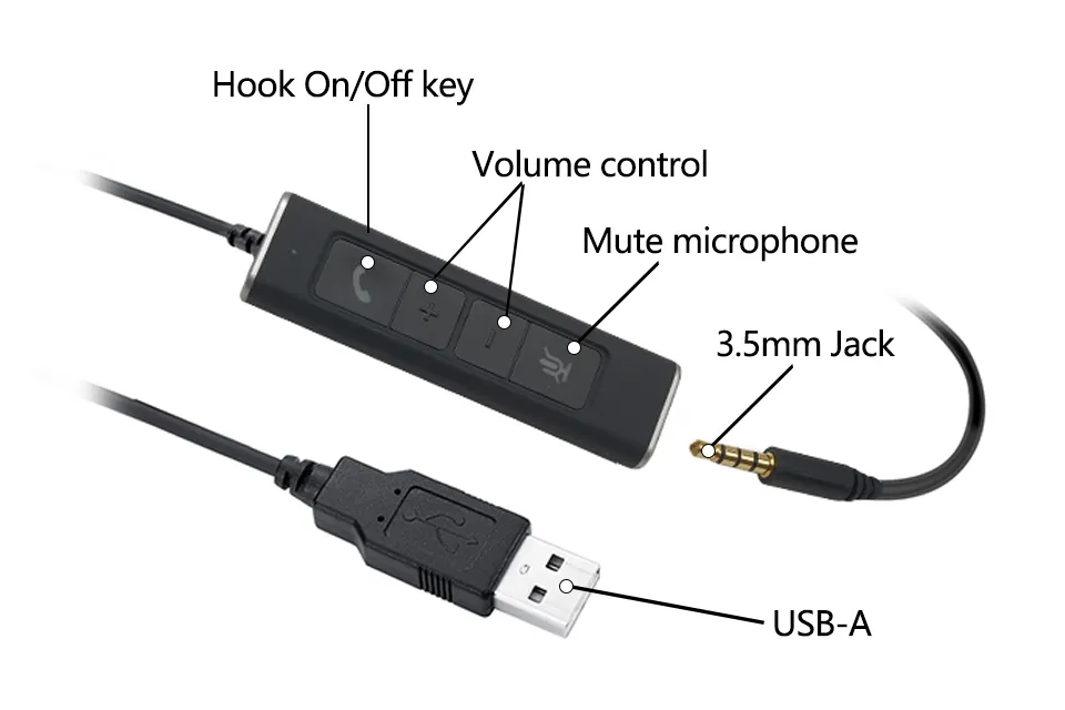 Auricular VTX200 PRO Cancelador de ruido ENC y Luz de Ocupado