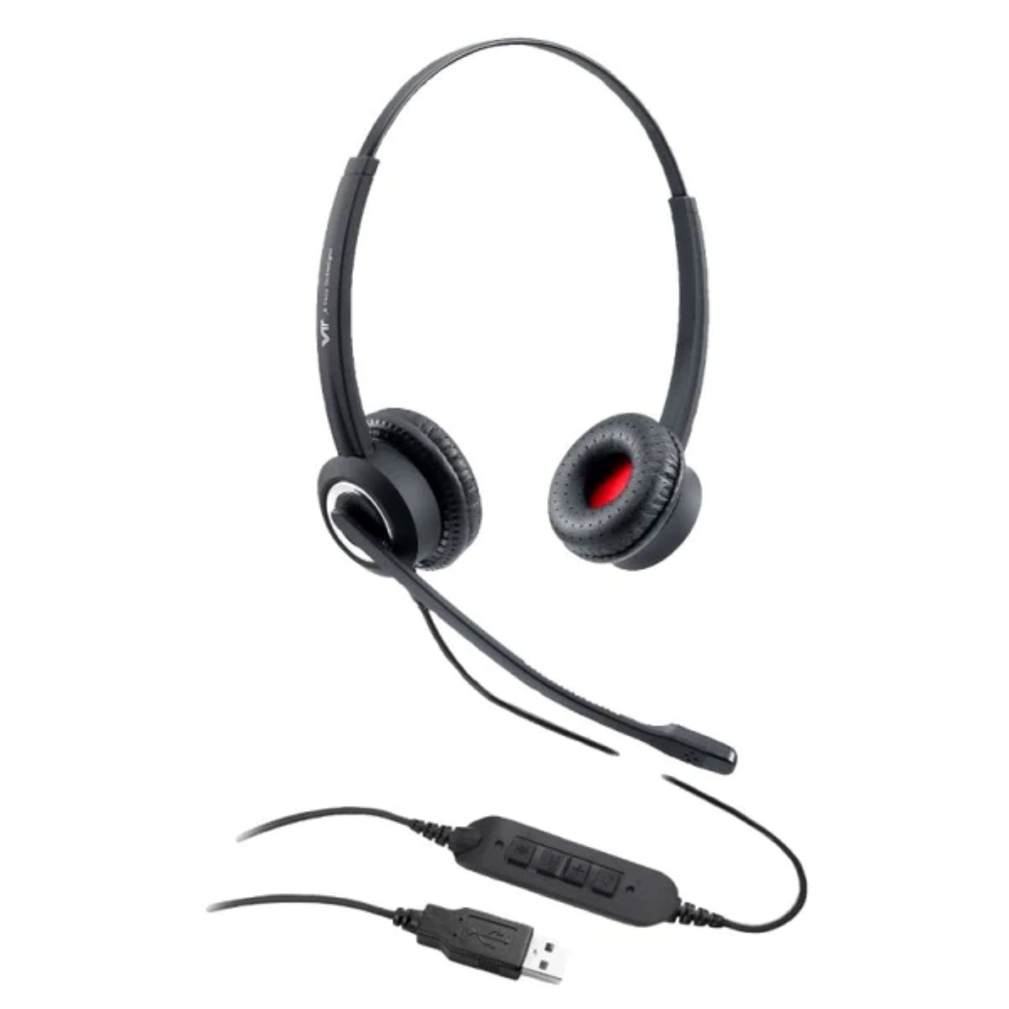 Auricular VT6300 con Doble Cancelación de Ruido (ENCx2) y cable USB