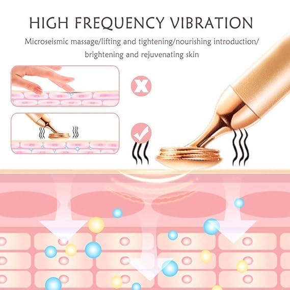 Face Vibratory Massager for Instant Face Lift Anti-Wrinkles Anti Aging Skin Tightening Eliminate Dark Circles for Women Face Slimmer Tool