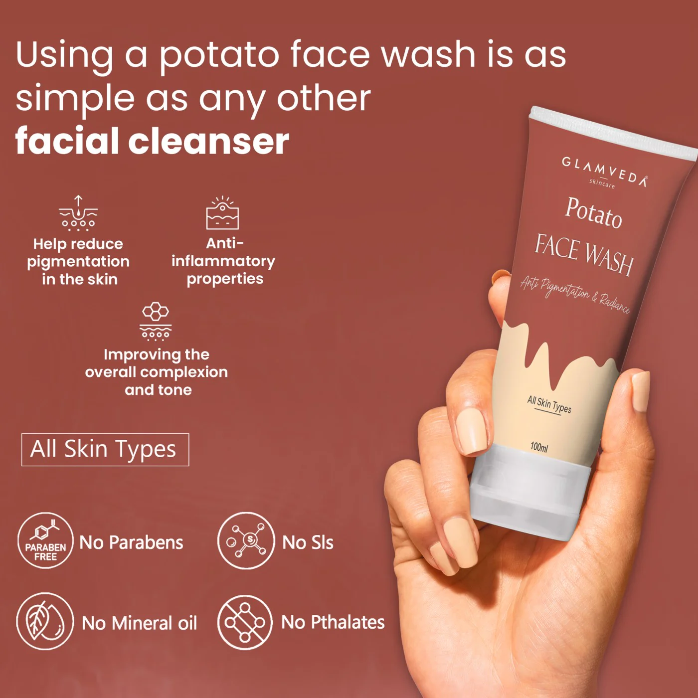 Glamveda Potato Face Wash