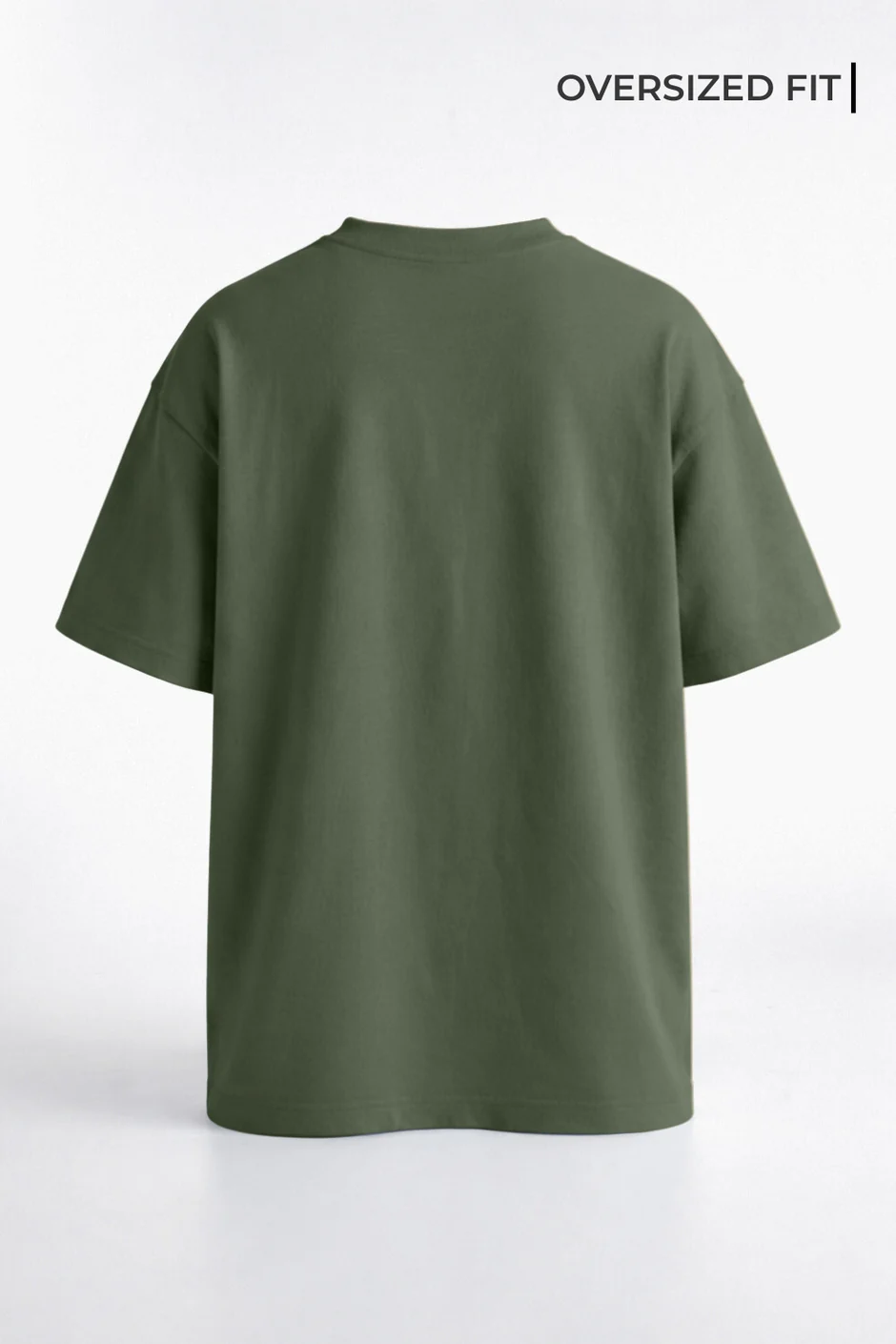 Olive Green Oversized T-Shirt 240 GSM – Premium Cotton Heavyweight Oversize Tee