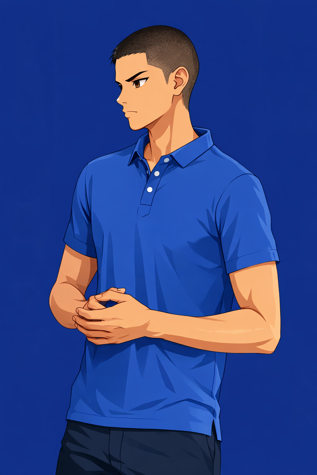 Royal Blue Dry Fit Polo T-Shirt