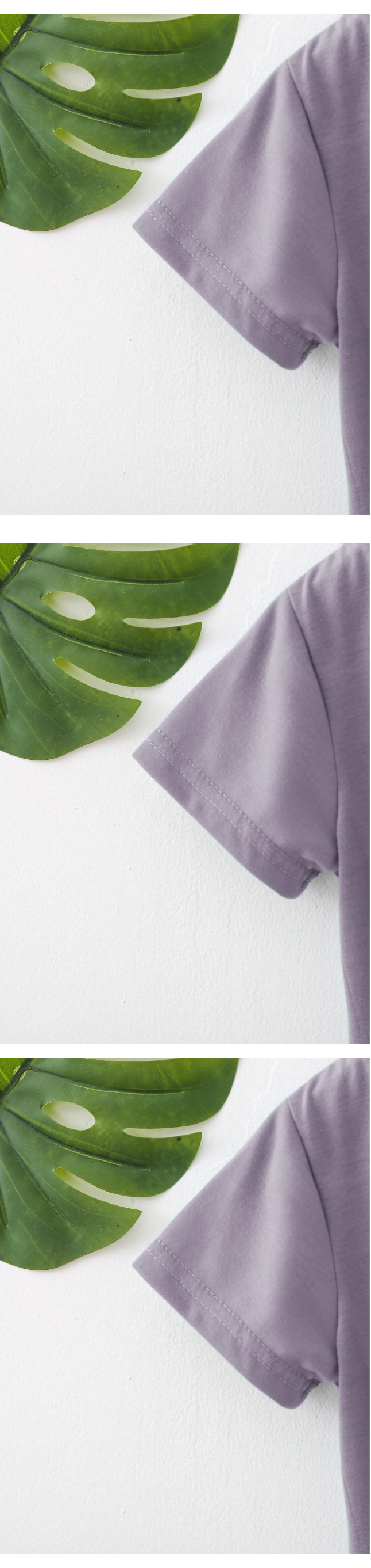 Kids Plain  Light Purple Round Neck T-Shirt | 100% Cotton Kids T-Shirt