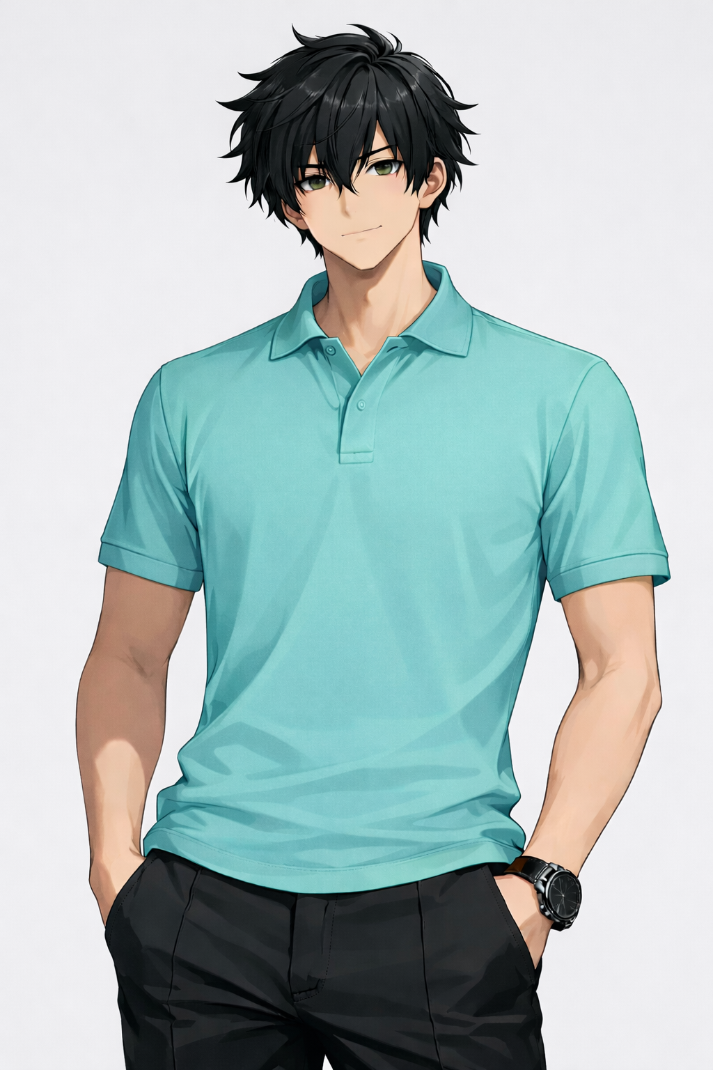 Men’s Mint Blue Polo Mars T-Shirt