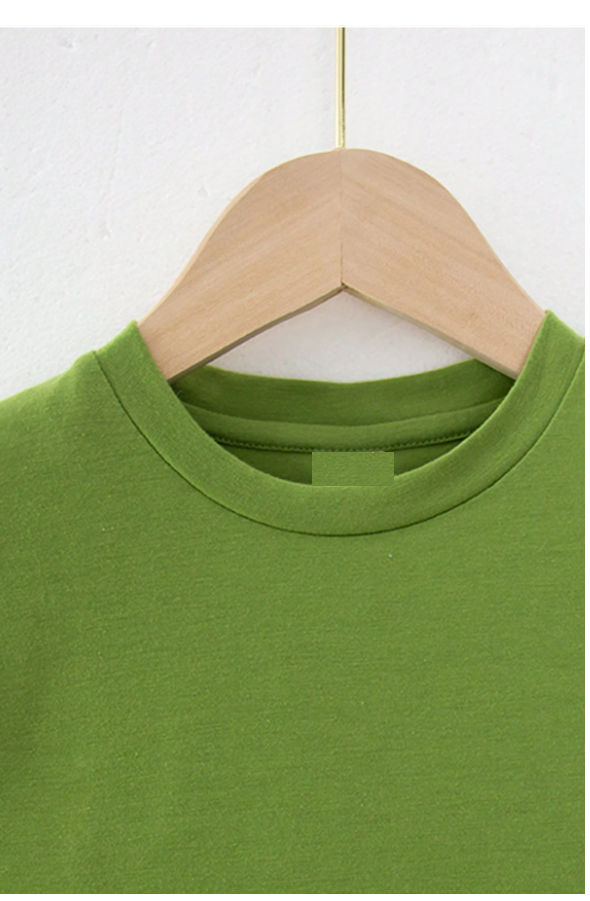 Kids Plain Green Round Neck T-Shirt | 100% Cotton Kids T-Shirt