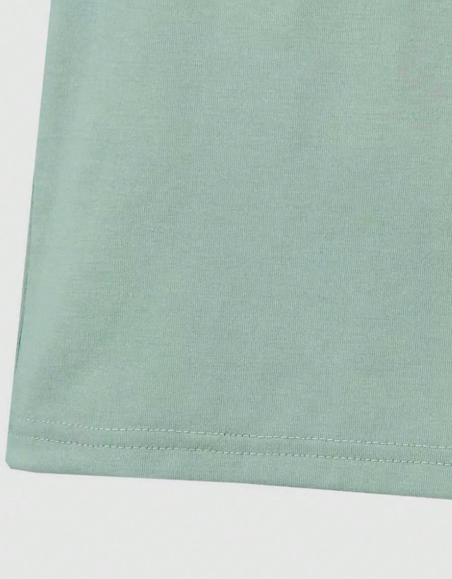 Kids Plain  Light Green Round Neck T-Shirt | 100% Cotton Kids T-Shirt