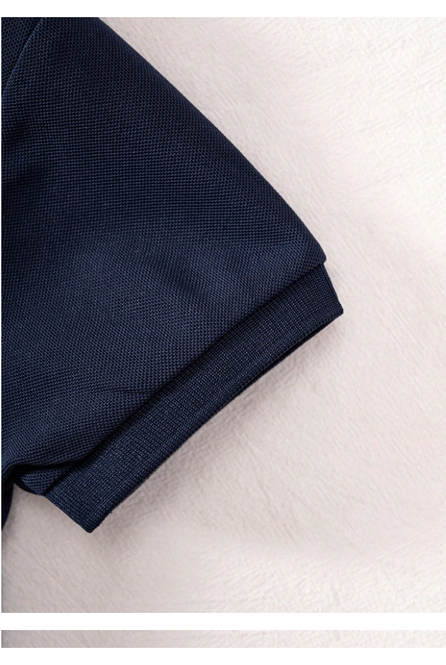 Kids Solid Navy Polo T-Shirt