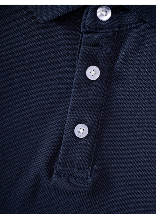 Kids Solid Navy Polo T-Shirt