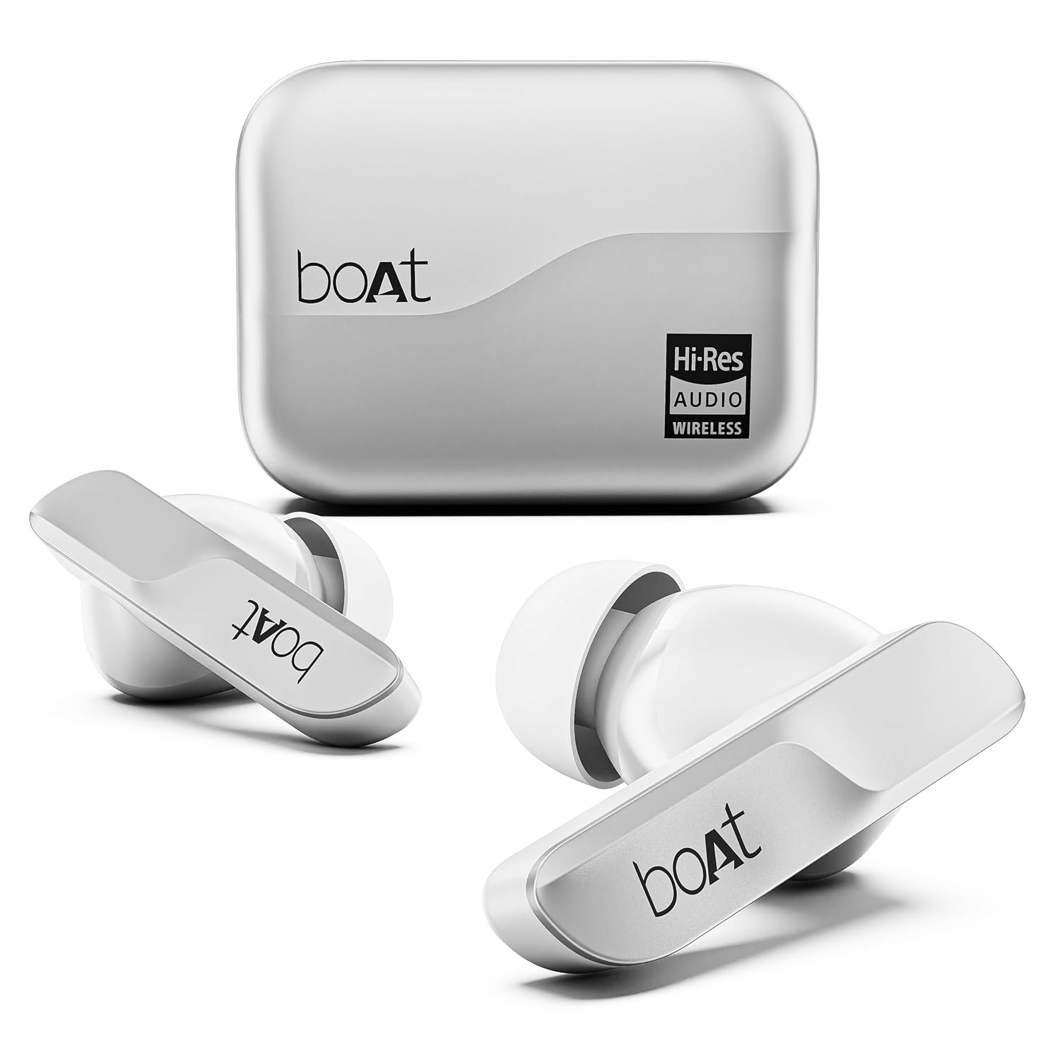 boAt Hearables App Boat Airdopes 800, Dolby Audio, Adaptive EQ by Mimi, 4Mics AI ENx, App Support, Fast Charge, Low Latency, IPX5, v5.3 Bluetooth TWS in Ear Earbuds Wireless Earphones