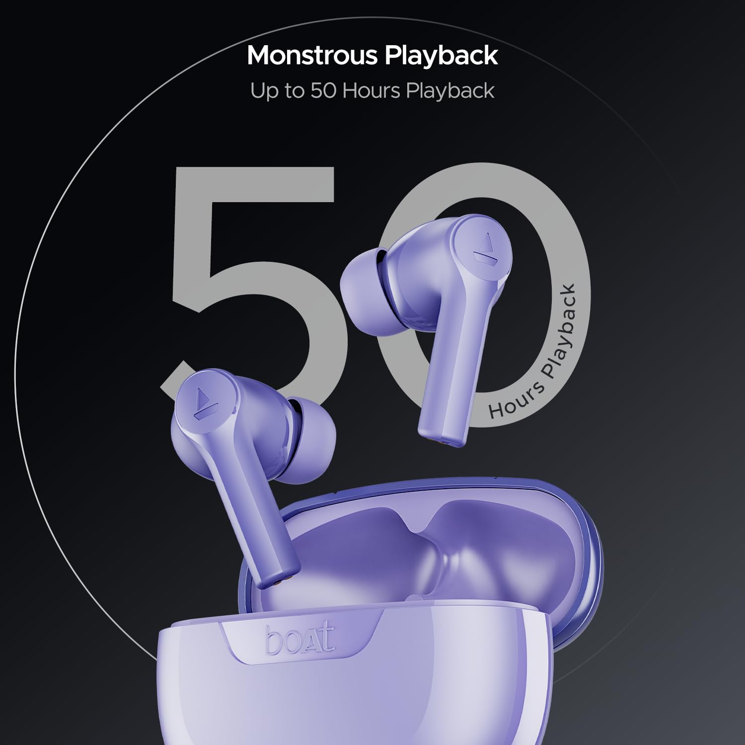 Airdopes 300 Wireless Earbuds boAt Airdopes 300, Cinematic Spatial Audio, 50HRS Battery, 4Mic AI ENx, Fast Charge, App Support, Low Latency, IPX4, v5.3 Bluetooth Earbuds, TWS Ear Buds Wireless Earphones