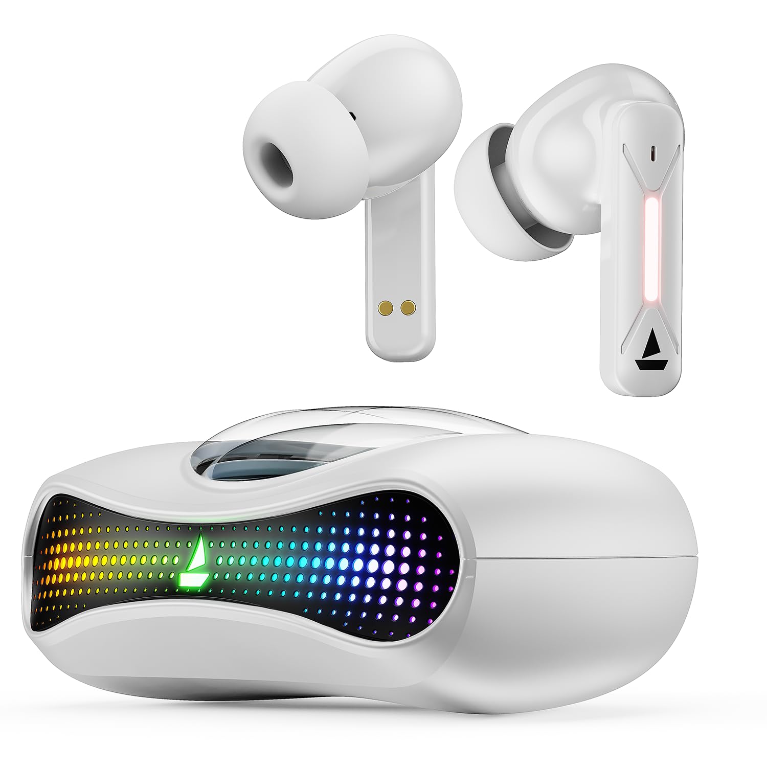 Bluetooth Wireless Earbuds boAt Airdopes Drift TWS Earbuds w/ 40hrs Playback, Beast Mode with 40ms Latency, 4 Mics with ENx, Car-Shaped ID with RGB LEDs, ASAP Charge, IWP Tech, BT v5.4 & IPX4 Resistance