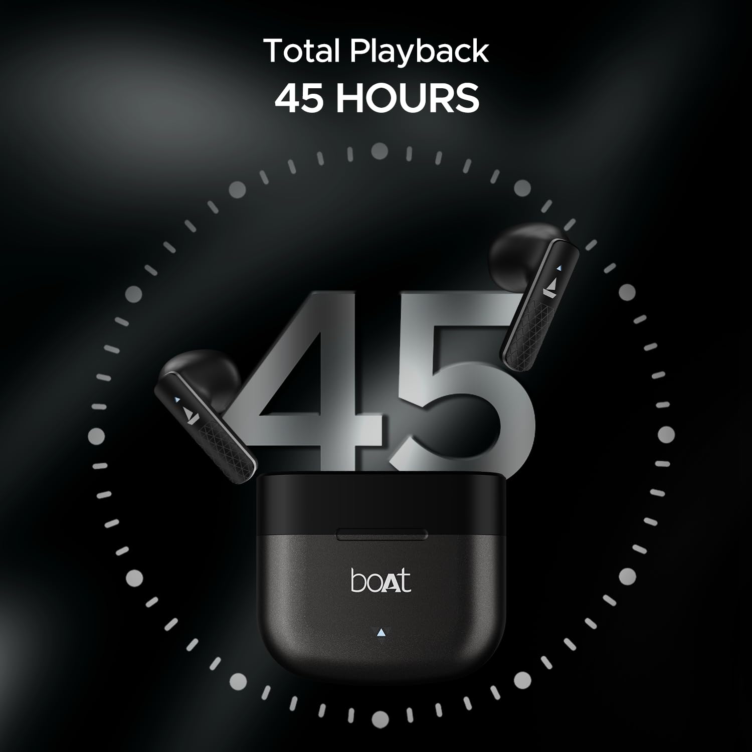 boAt Airdopes 91 True Wireless Earbuds boAt Airdopes 91, 45HRS Battery, 50ms Low Latency, ENx Tech, Fast Charge, IPX4, IWP Tech, v5.3 Bluetooth Earbuds, TWS Ear Buds Wireless Earphones