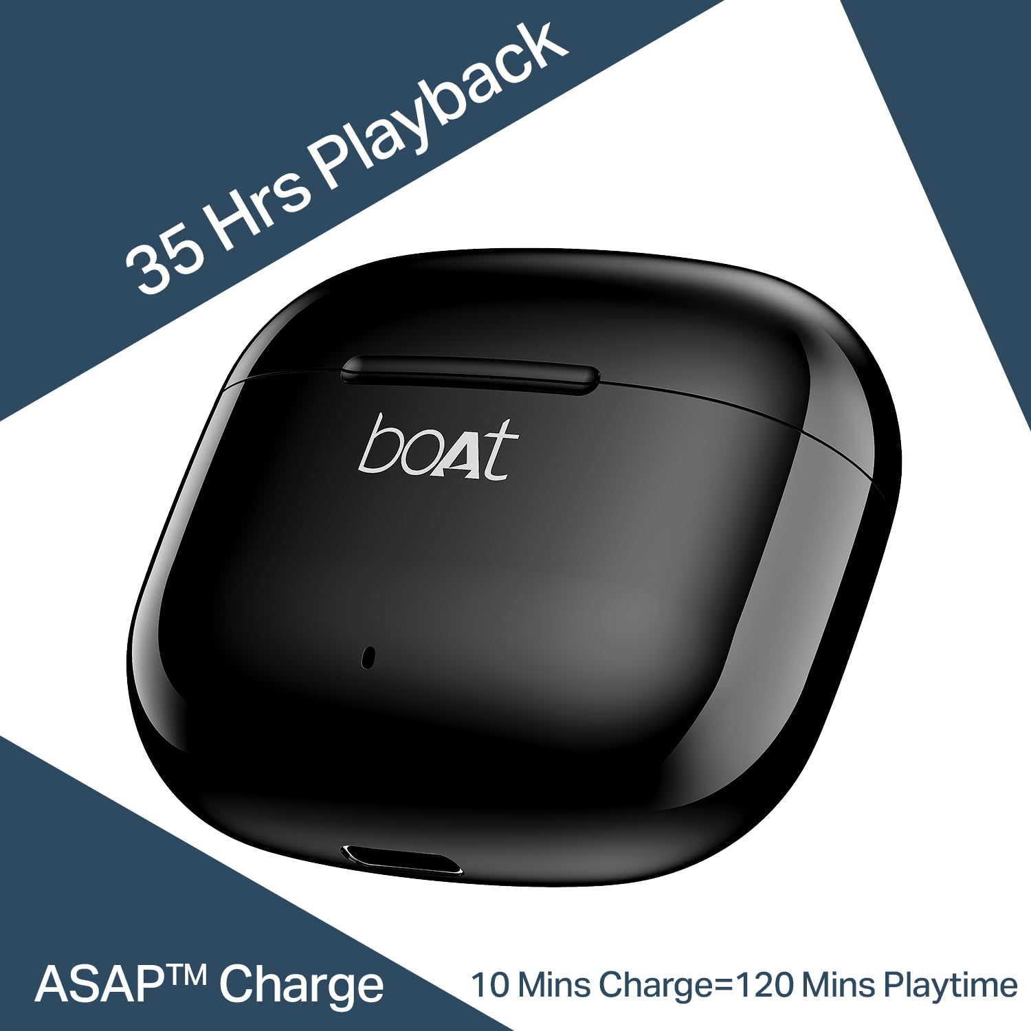 boAt Wireless Earbuds Boat Airdopes Beat, 13mm Drivers, ENx Technology, Beast Mode(Low Latency), Upto 35H Battery, Flex Fit Ear Tips, Bluetooth Earbuds, TWS Ear Buds Wireless Earphones with mic