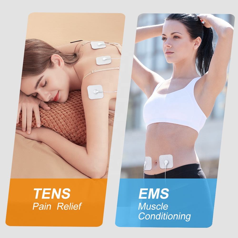 Dual Channel TENS EMS Unit 12 Modes Intensity Muscle Stimulator Pain Relief Mini Machine Pulse Massager