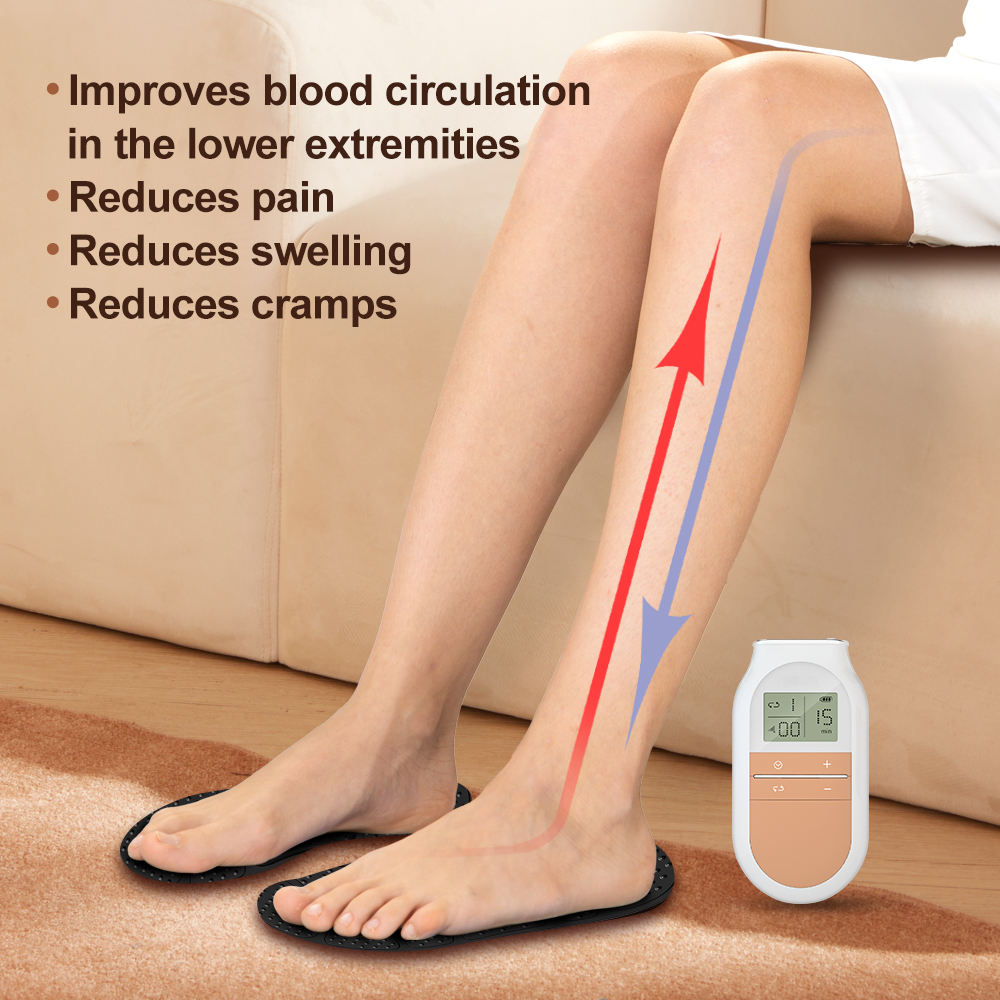 Tens Pad Foot Muscle Circulation Stimulator Massage Mat Ems Feet Massager