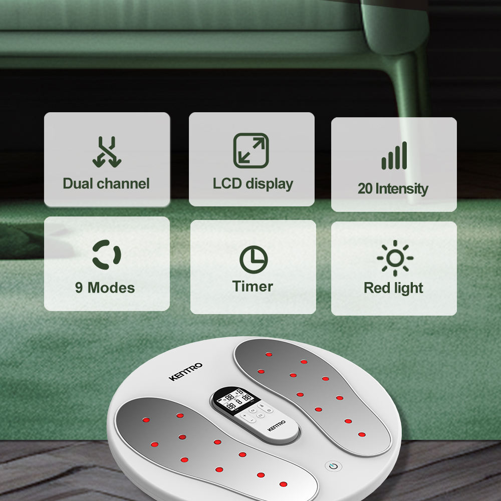 Foot Massager Improves Feet Leg Promote Blood Circulation and Neuropathy EMS Machine for Pain Relieve