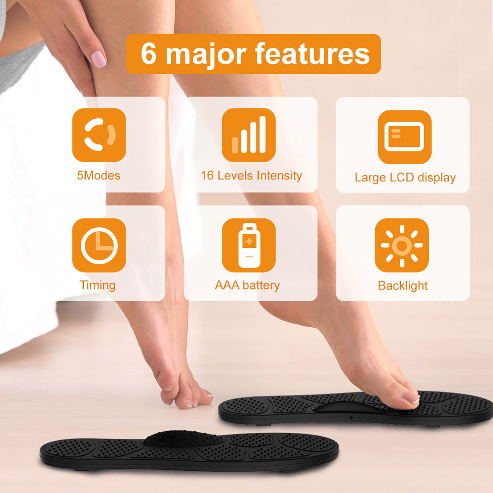 Tens Pad Foot Muscle Circulation Stimulator Massage Mat Ems Feet Massager