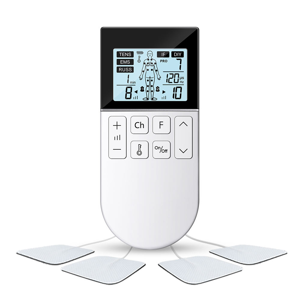 5 in 1 Style Back Pain Relief Dual Channel Tens Unit EMS Massager Muscle Stimulator