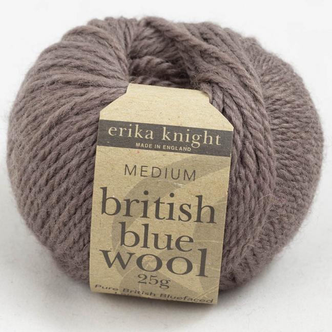Erika Knight British Blue Wool 25g – Fil bleu britannique en laine fine