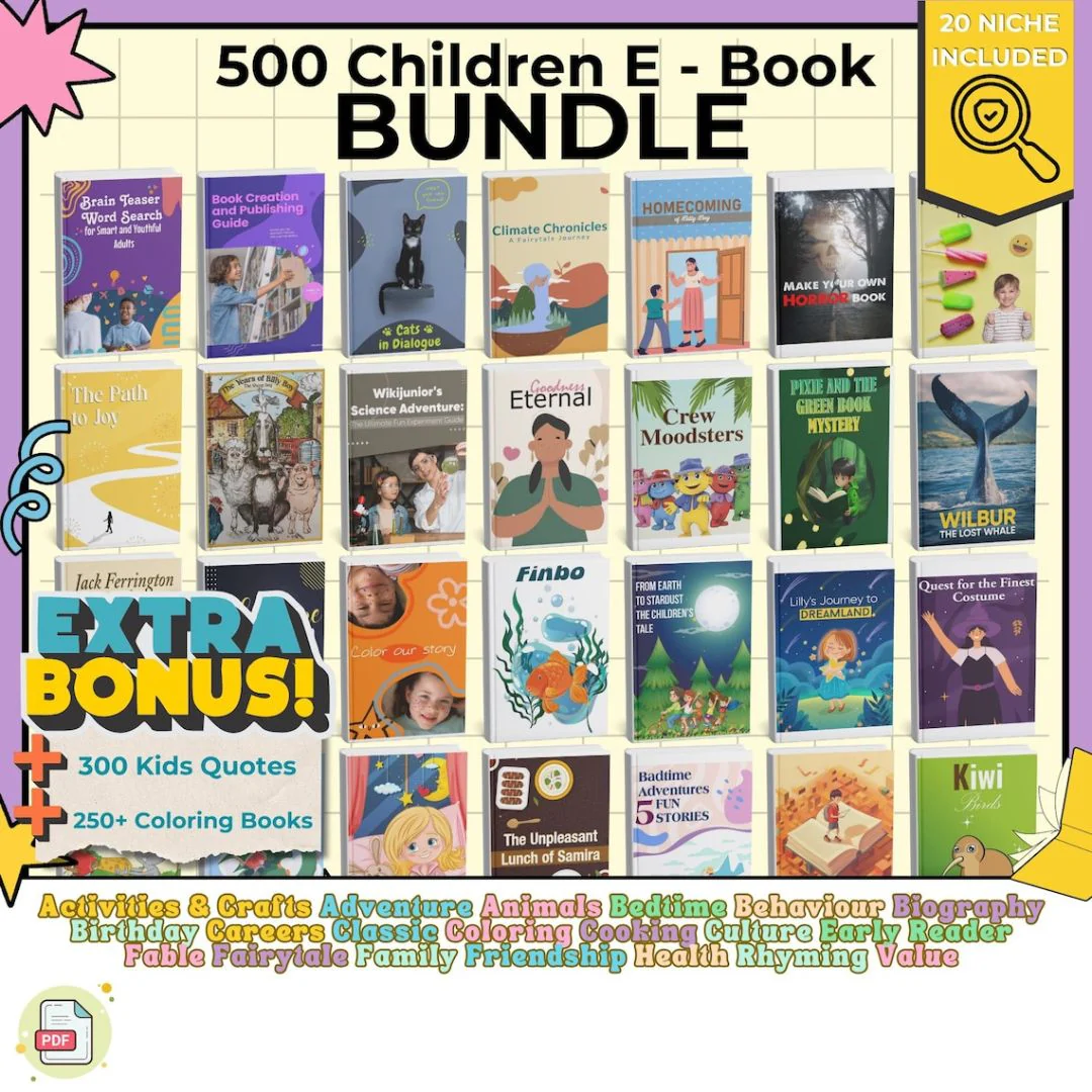 500 Children's E-Book Bundle