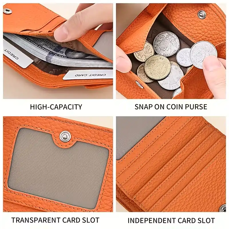 Cartera de Cuero Para Mujer