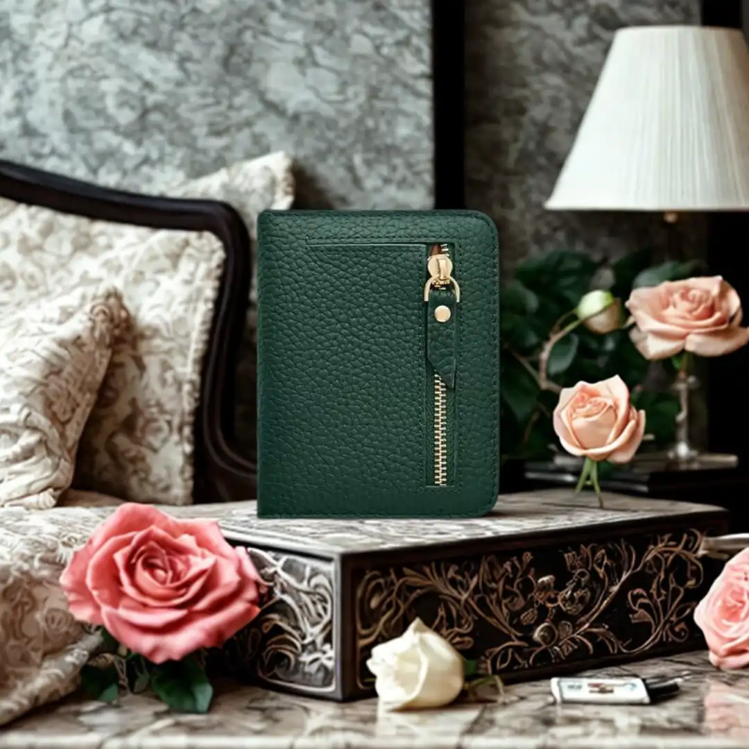 Billetera de Cuero Para Mujer