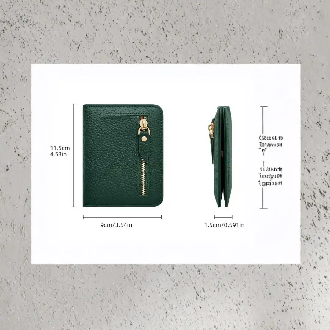 Billetera de Cuero Para Mujer