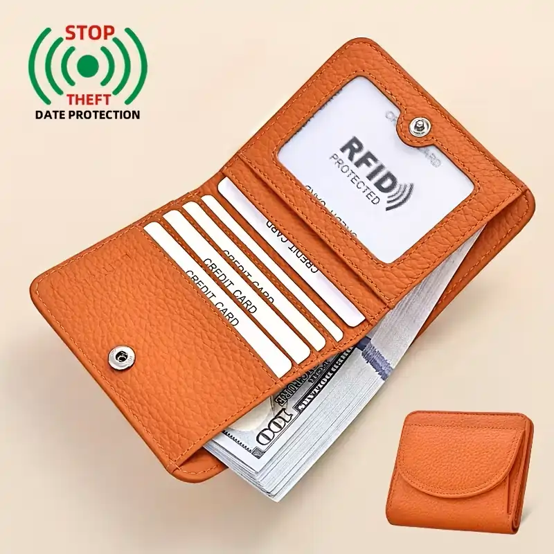 Cartera de Cuero Para Mujer