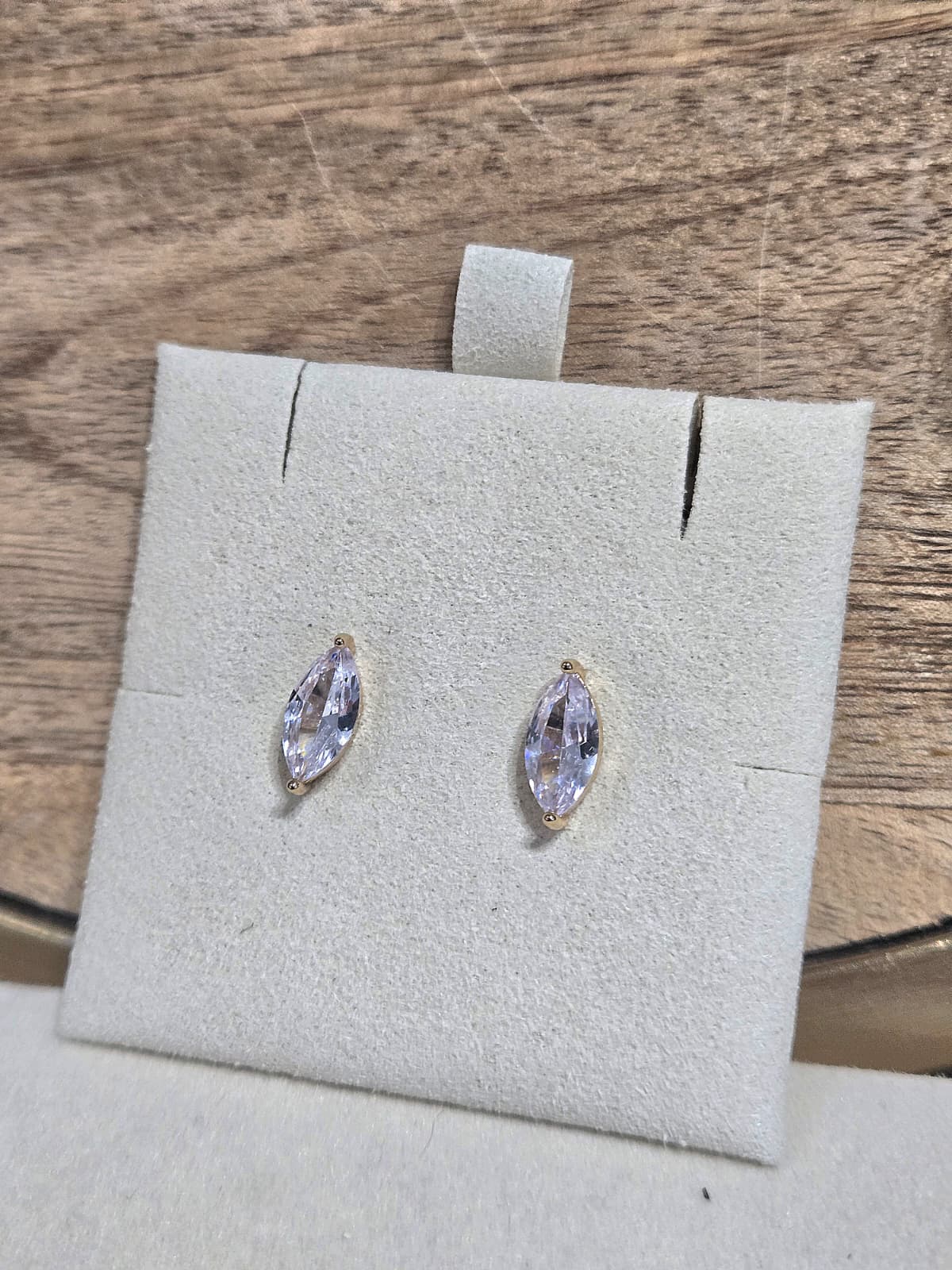 Marquise-Cut Crystal Stud Earrings