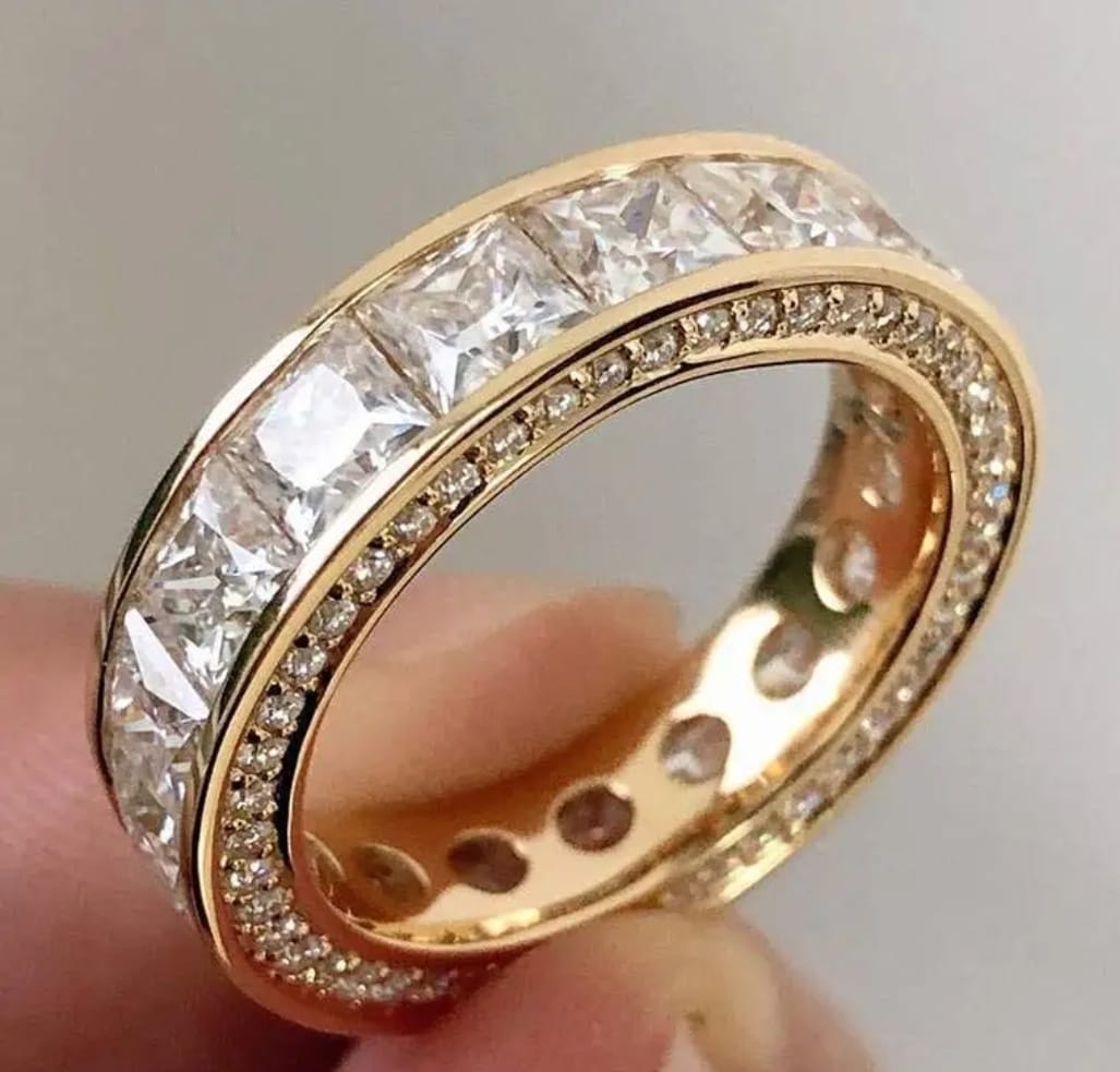 Luxury Gold plated  Zircon Ring