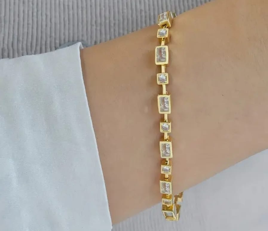 Gold Zircon Bracelet