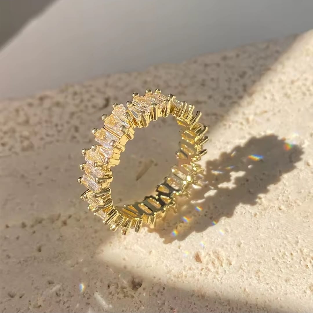 Gold Baguette Eternity Ring
