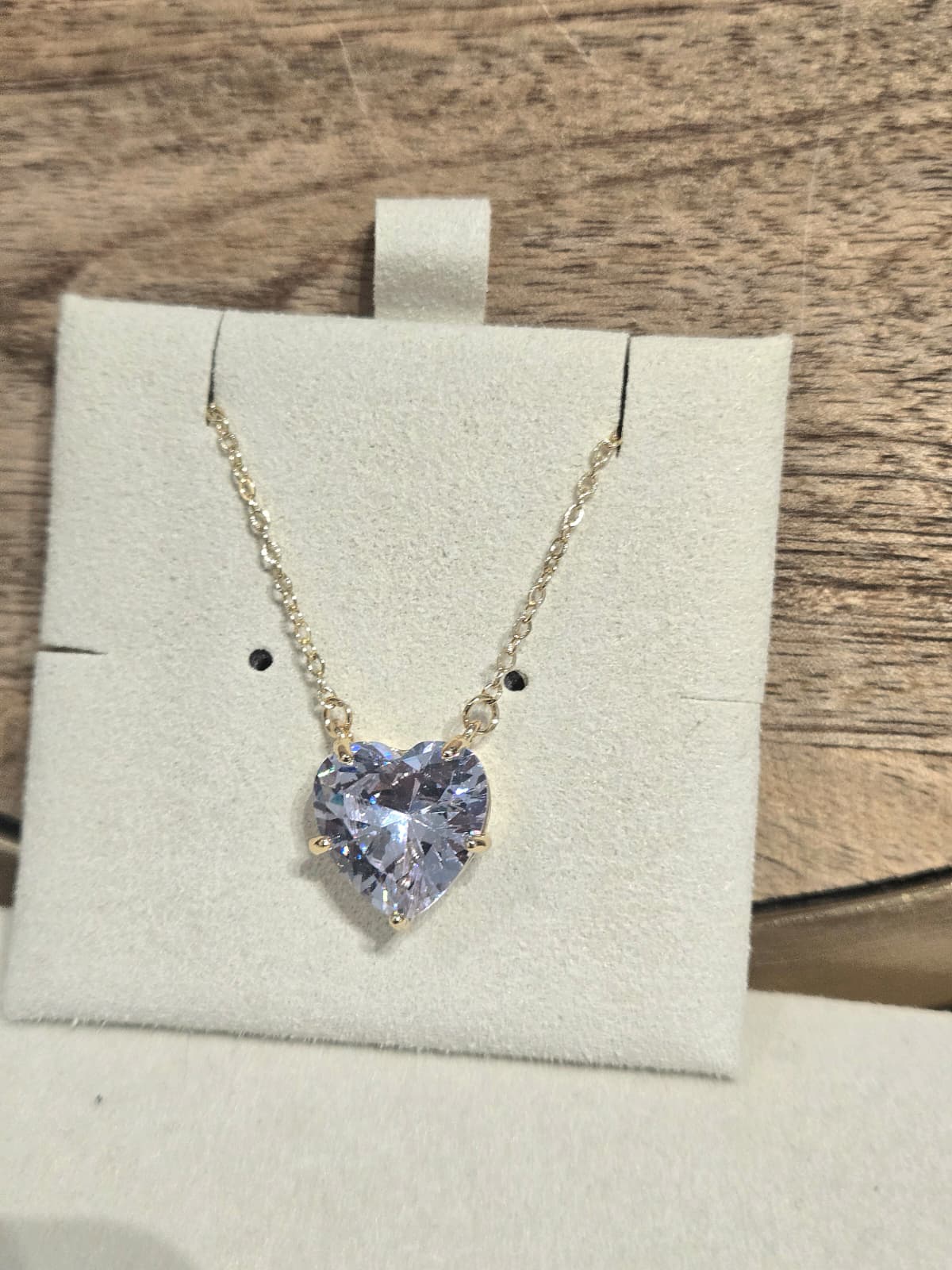Heart-Shaped Crystal Necklace