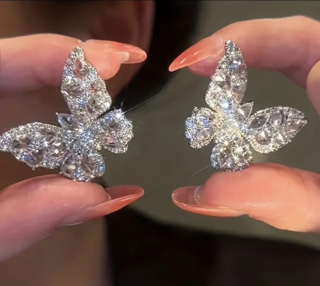 Butterfly Zircon Earrings