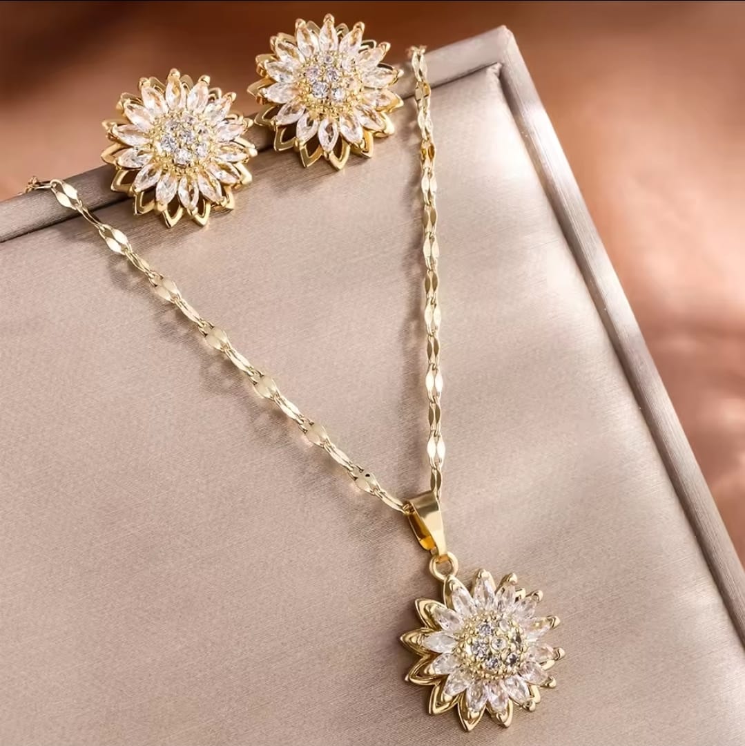 Sunflower Jewelry - Necklaces and earrings 