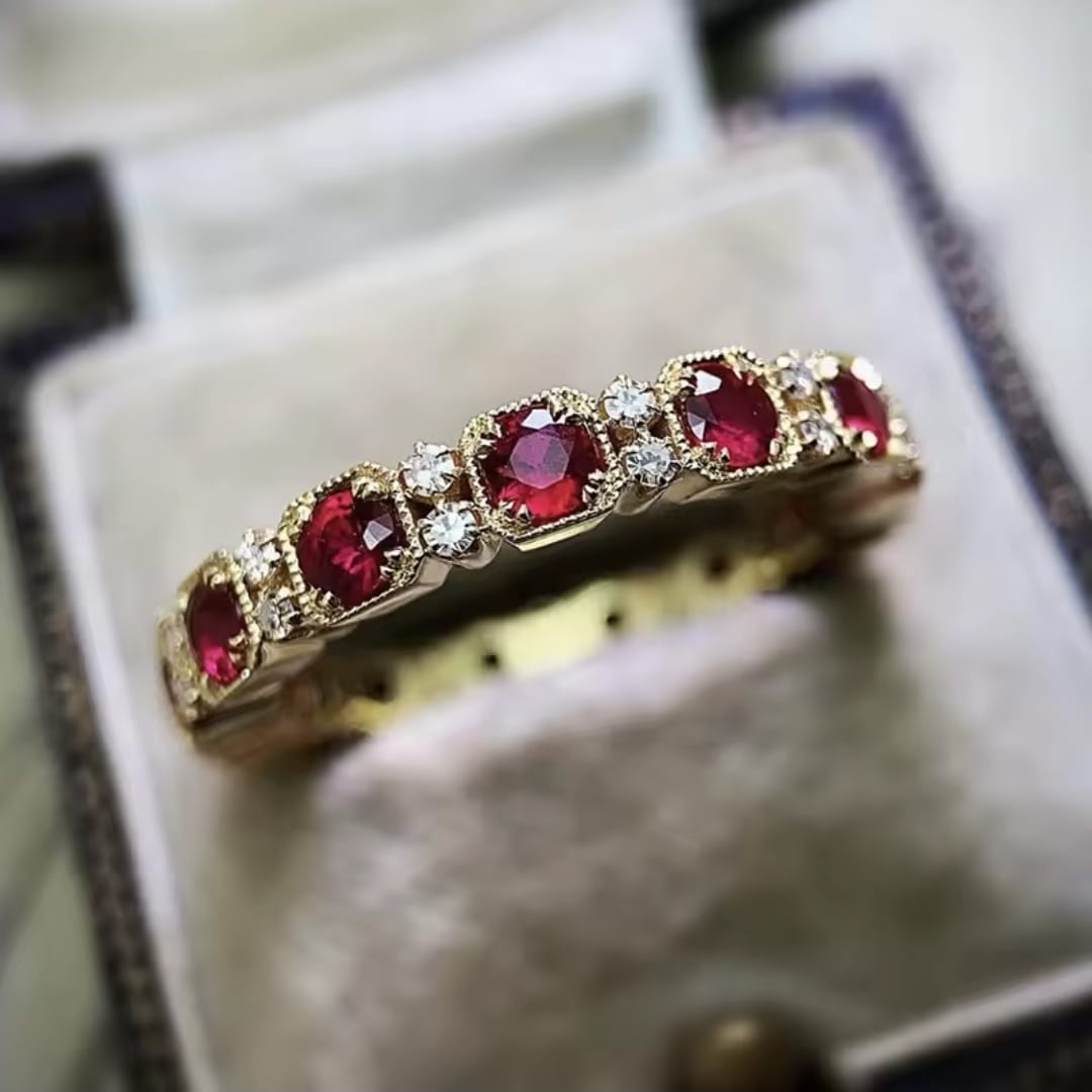Ruby and Diamond Eternity Ring