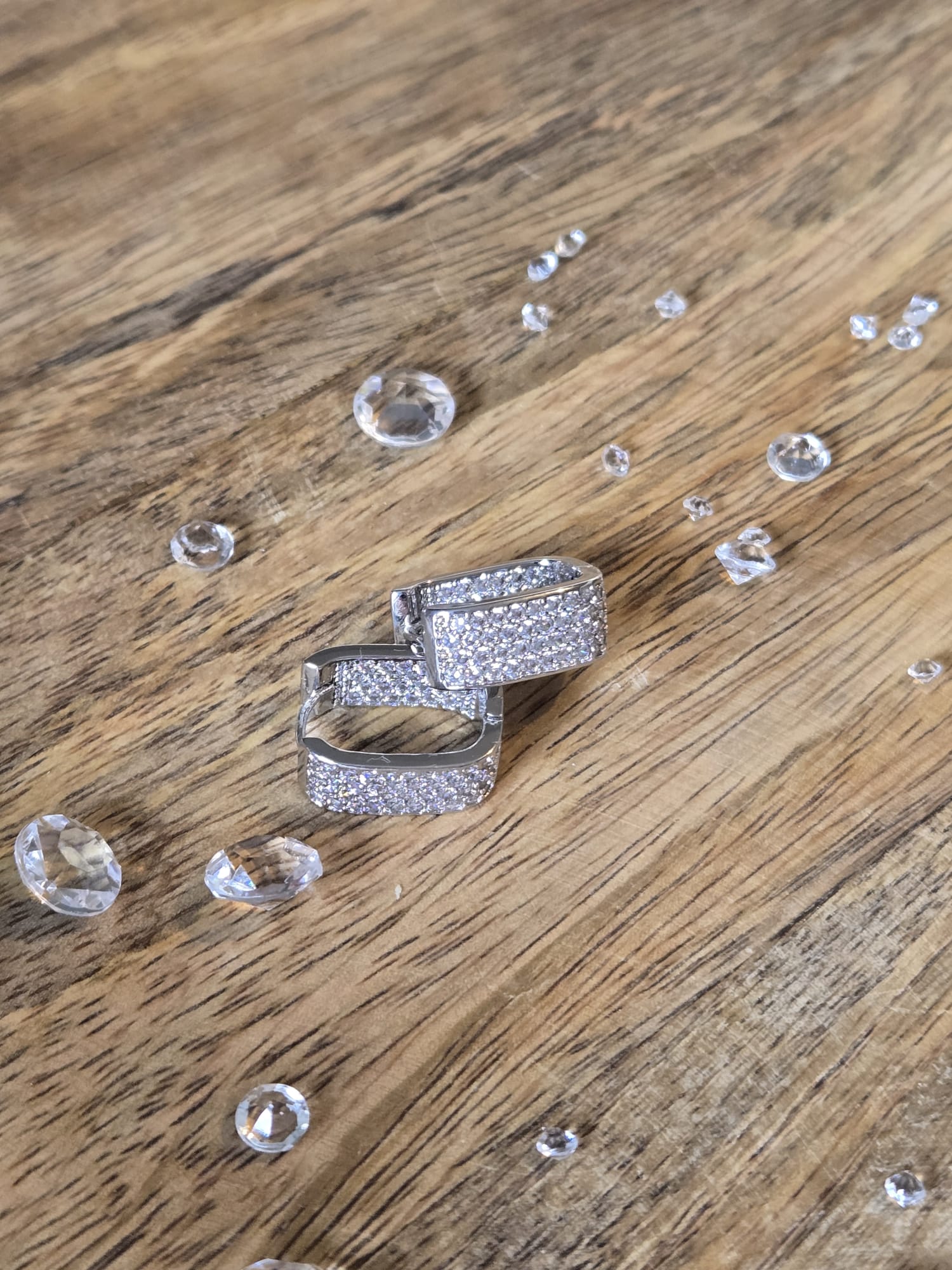 Silver Zircon Encrusted 