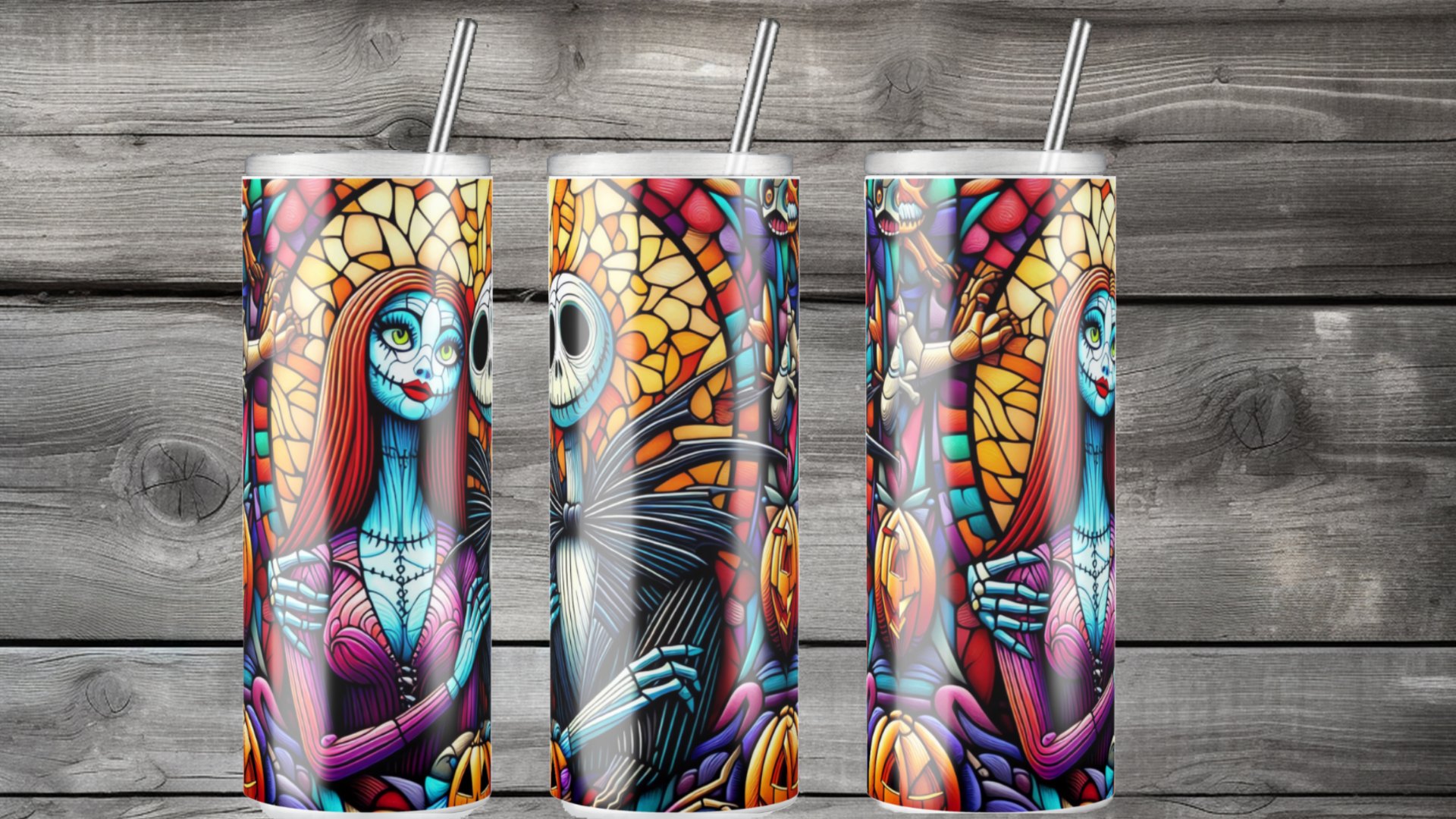 Nightmare Before Christmas Inspired Tumbler