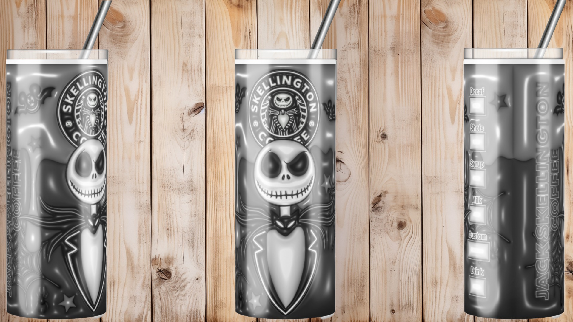 Nightmare Before Christmas Inspired Tumbler