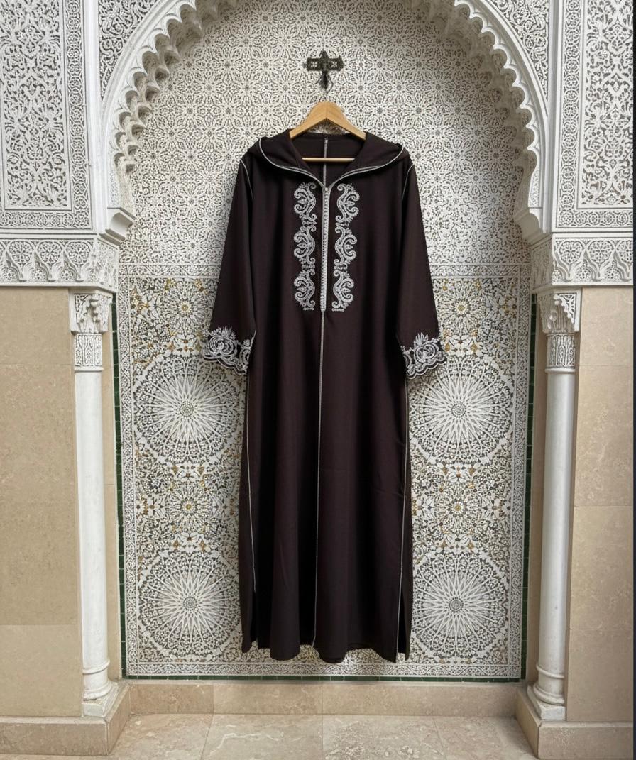 Djellaba traditionnelle noire