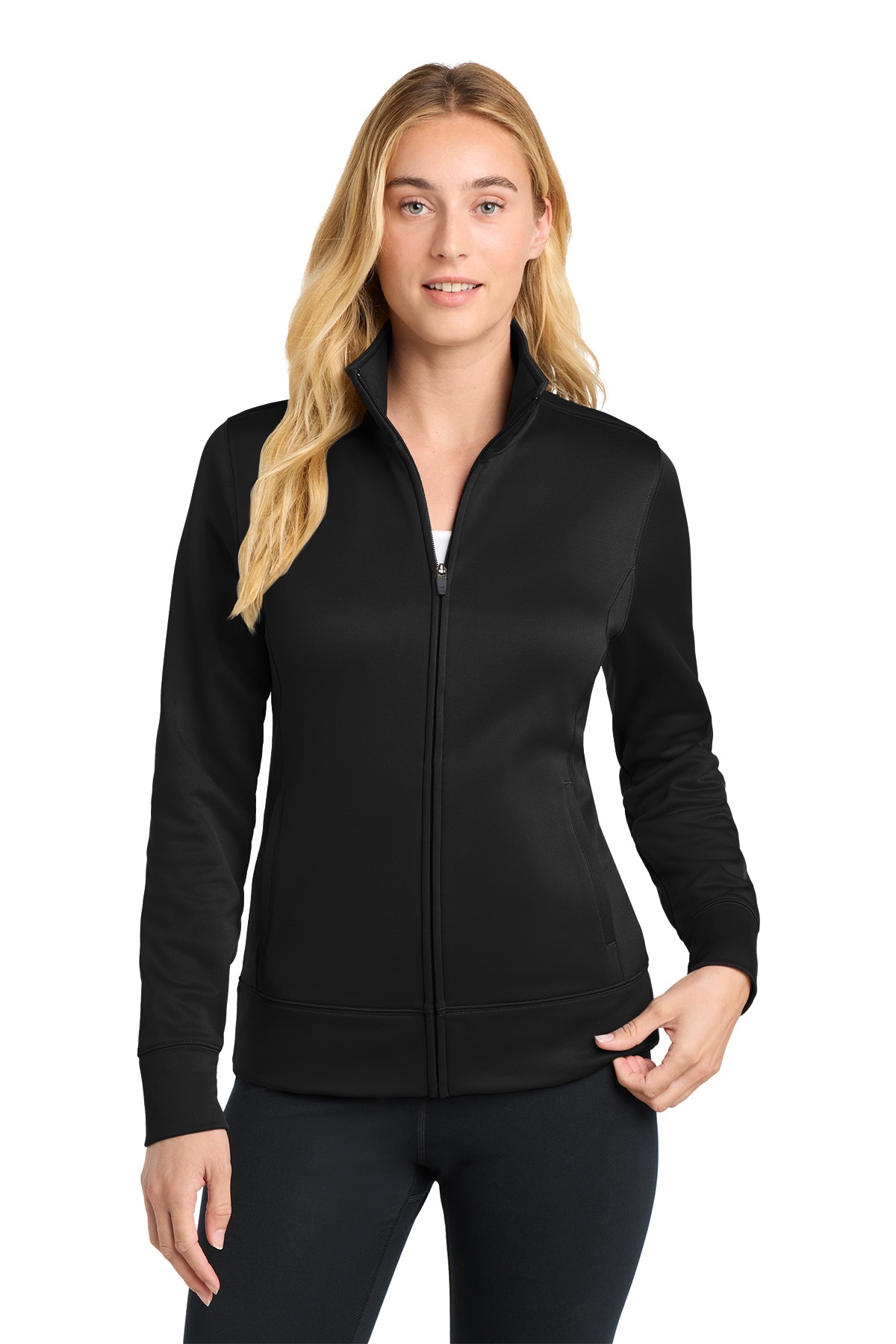 Women Black Full-Zip Jacket