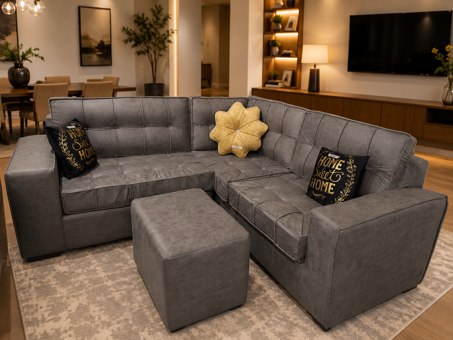 Modern L-Shaped Sectional Sofa
