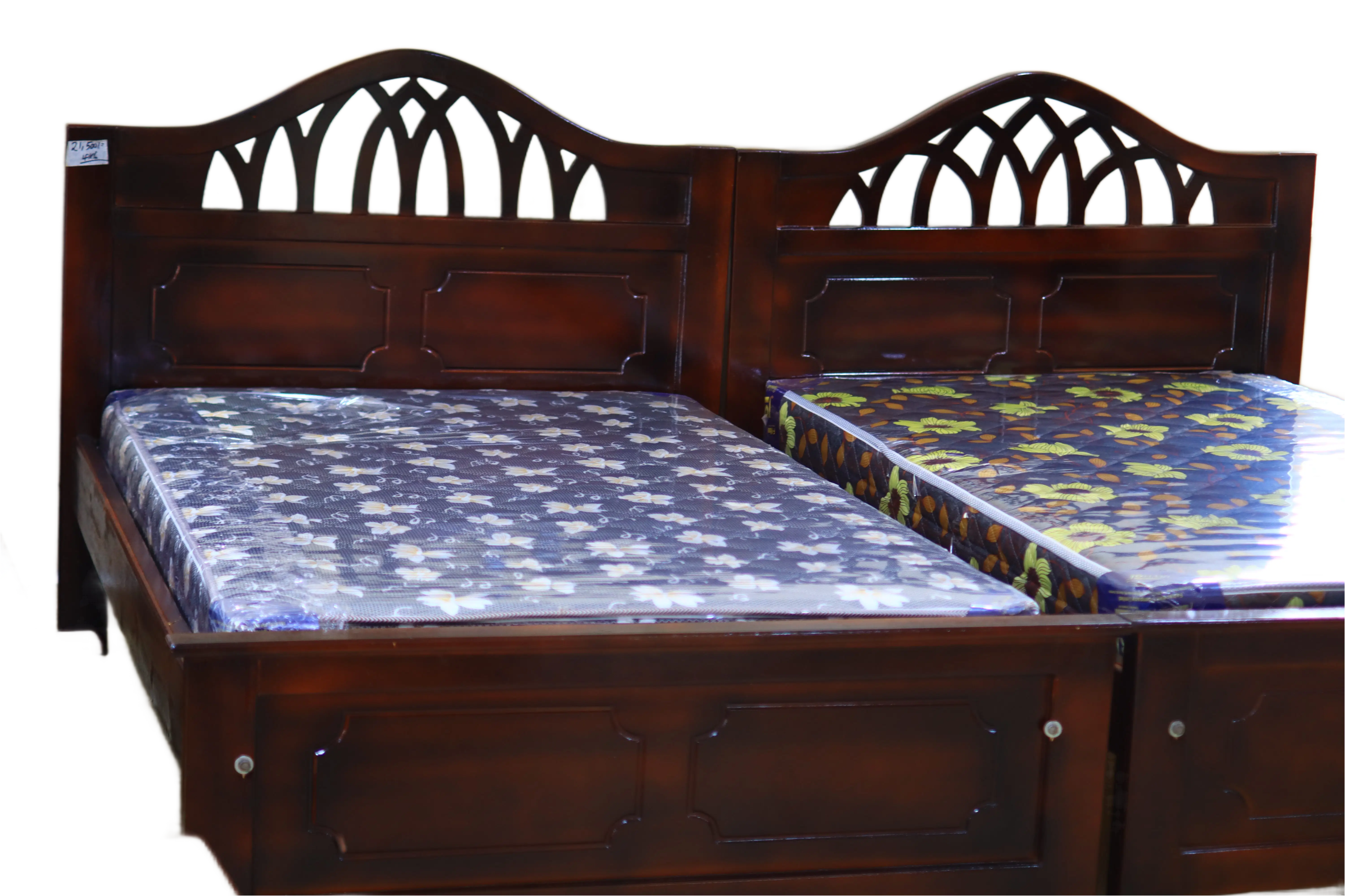 Elegant Wooden Double Bed