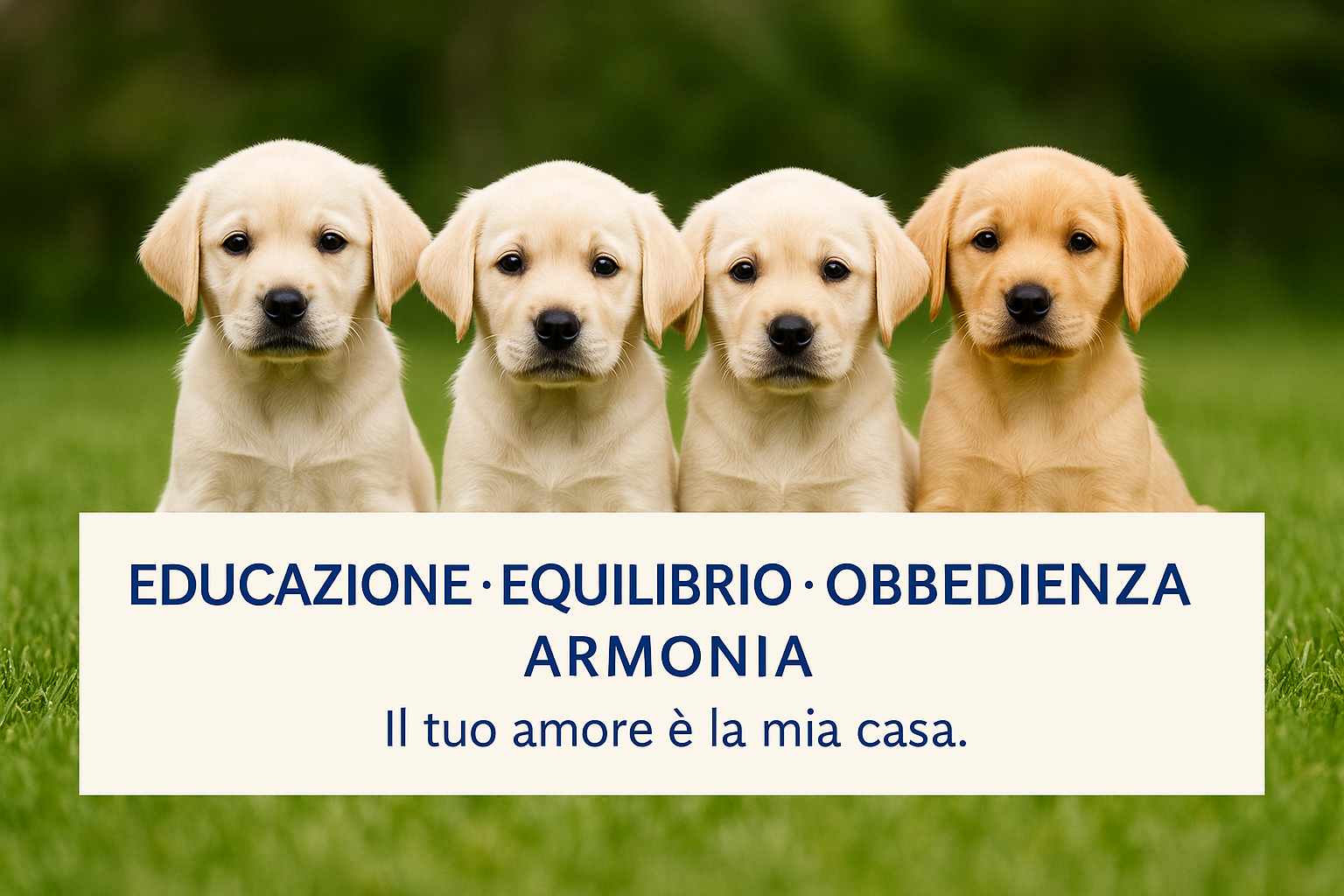 Guida completa all'educazione del cucciolo