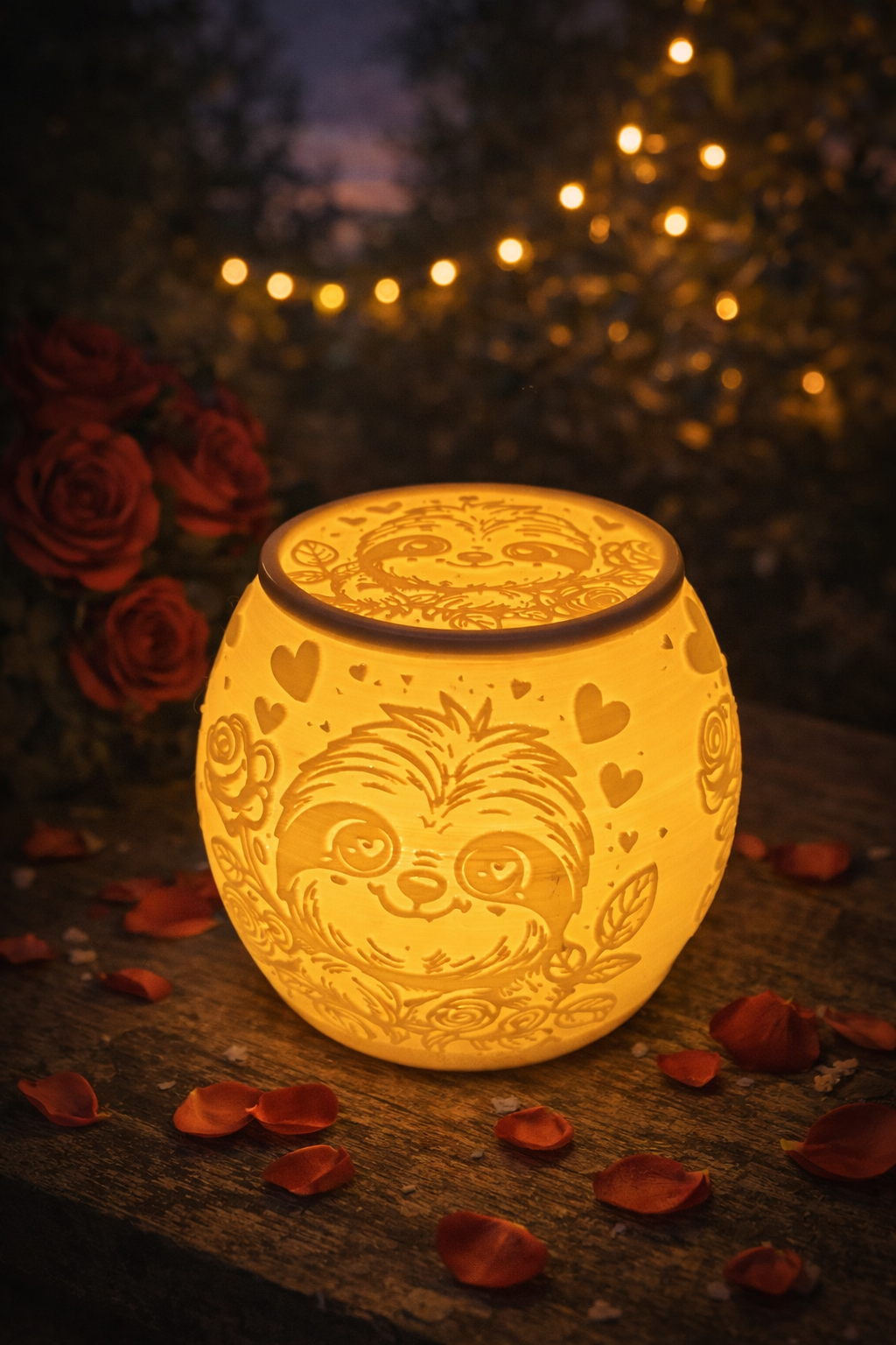 Ljuslykta – Love Sloth 💛