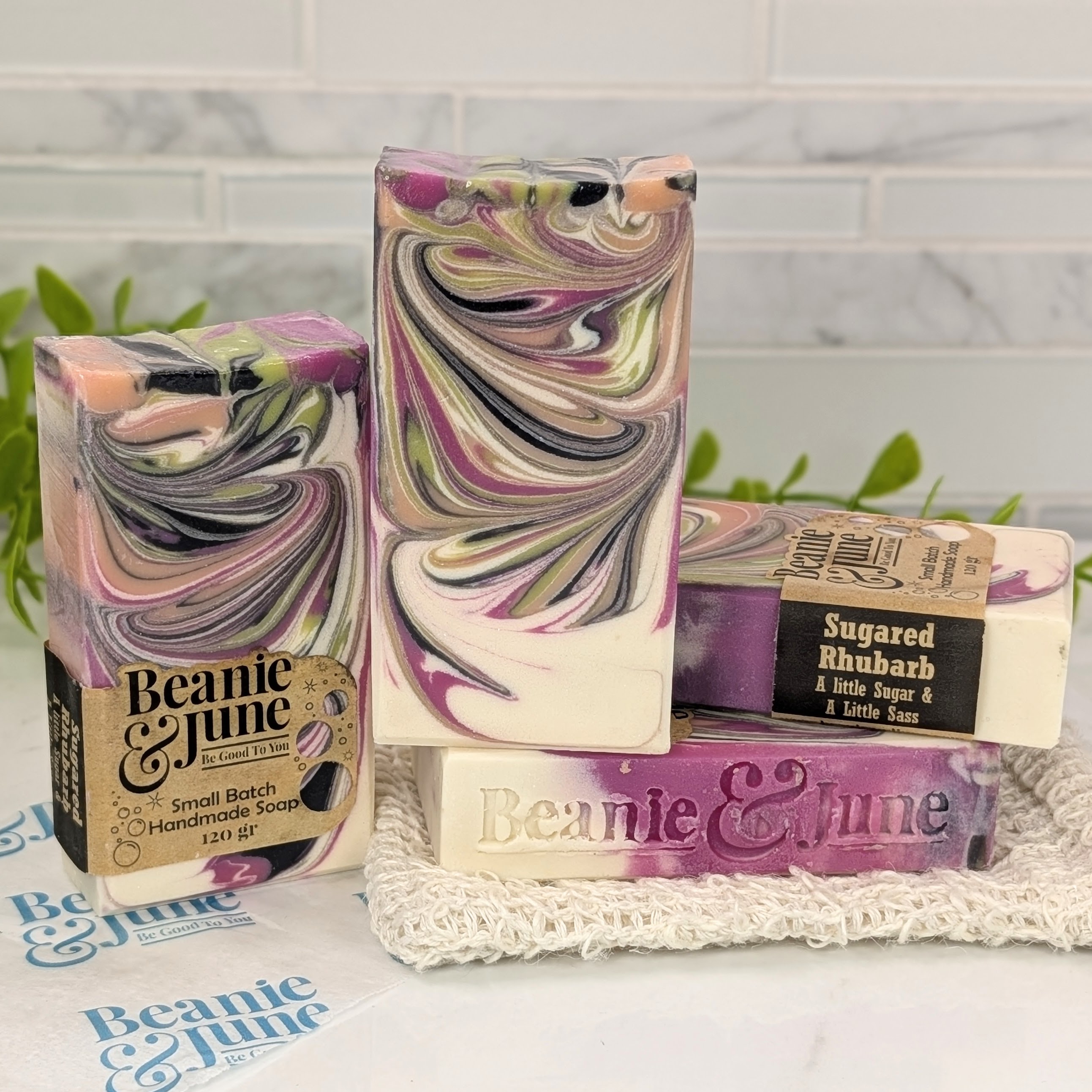 Sugared Rhubarb Handmade Soap