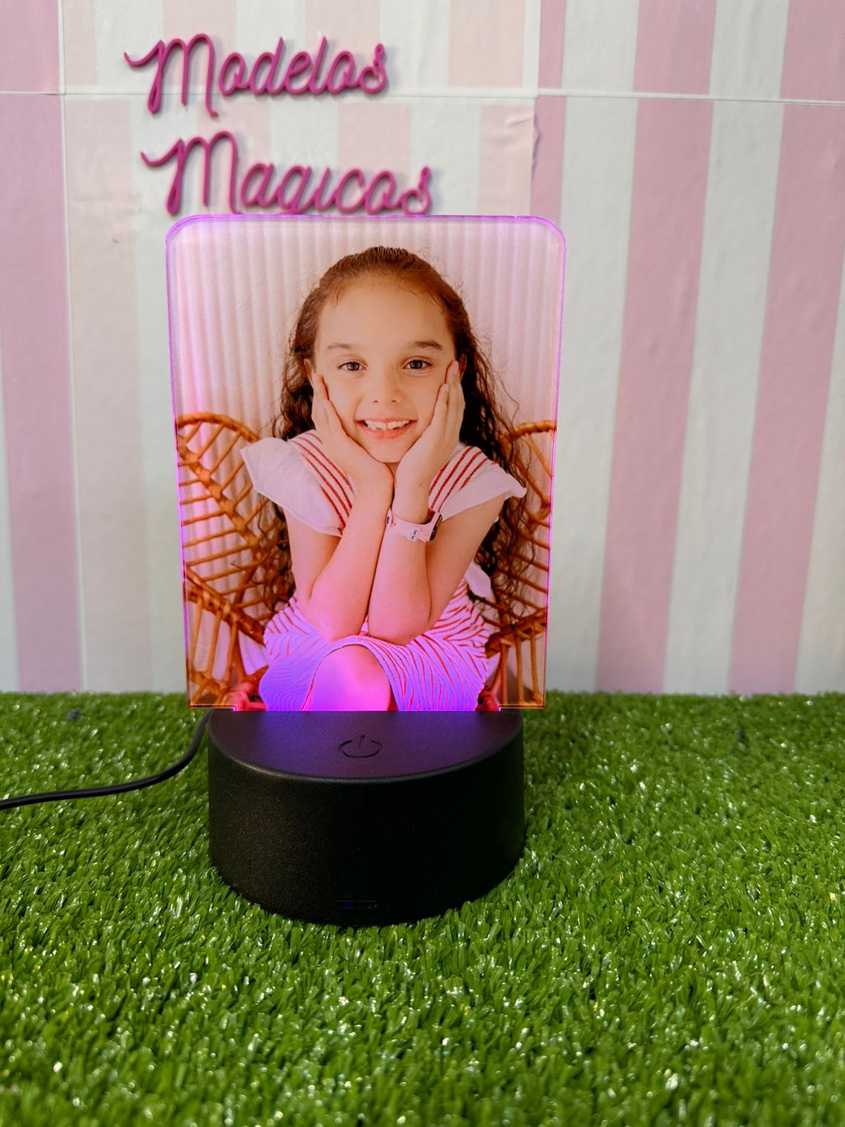 Luminária personalizada com foto