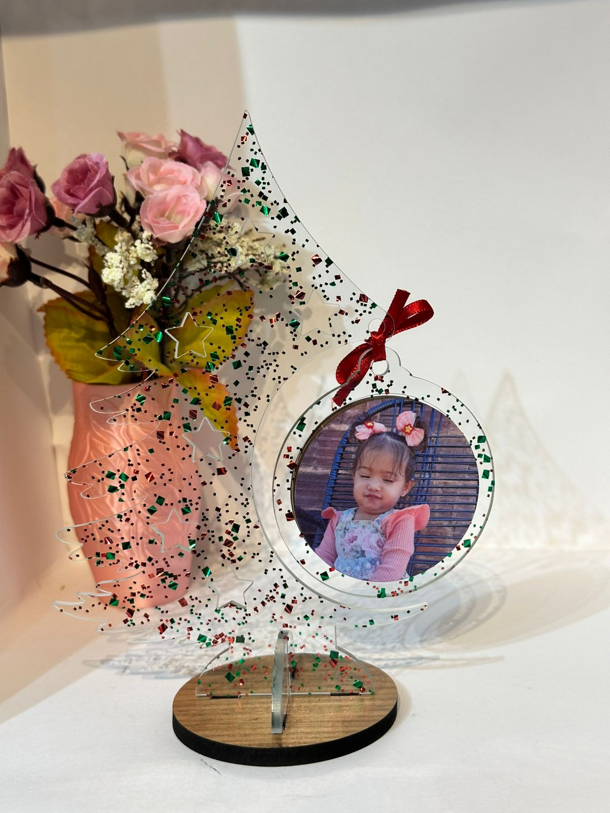 Porta-retrato personalizado em acrílico